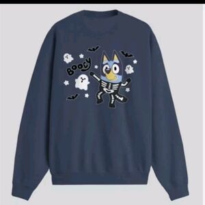 Blue Graphic Men's Sweater
